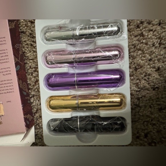 Gold Perfume Atomiser set of 5 - Picture 5 of 5